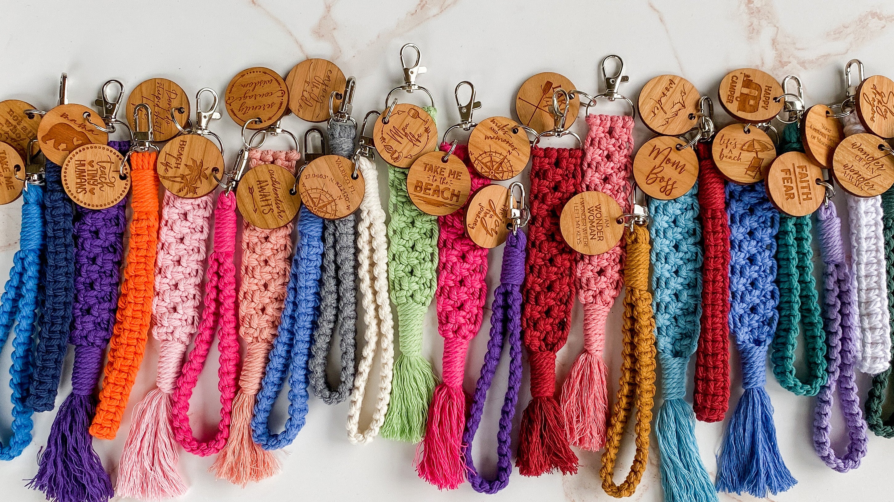 Macramé Keychains The Cottonseed Marketplace