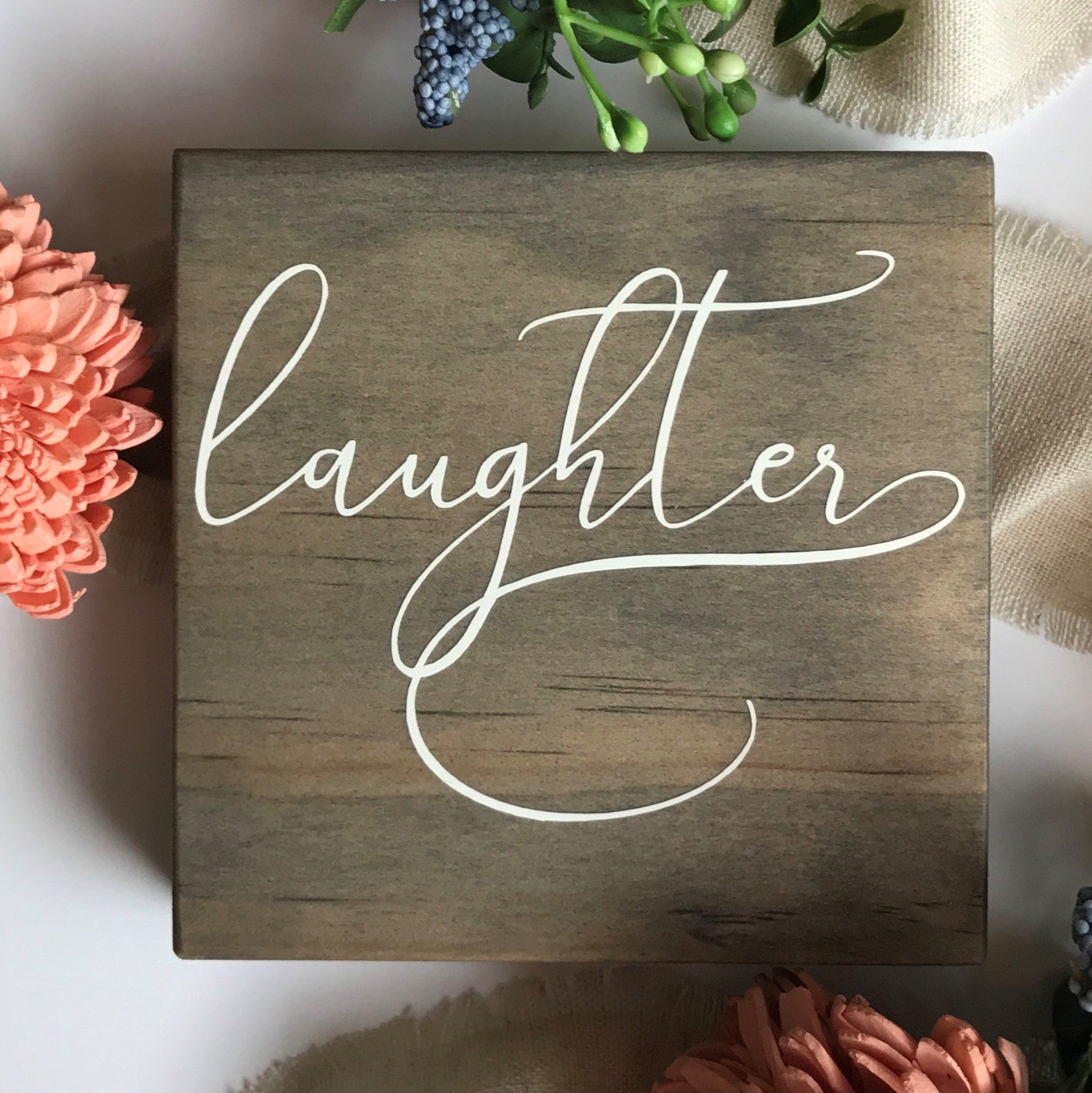 Laughter Mini Sign – The Cottonseed Marketplace